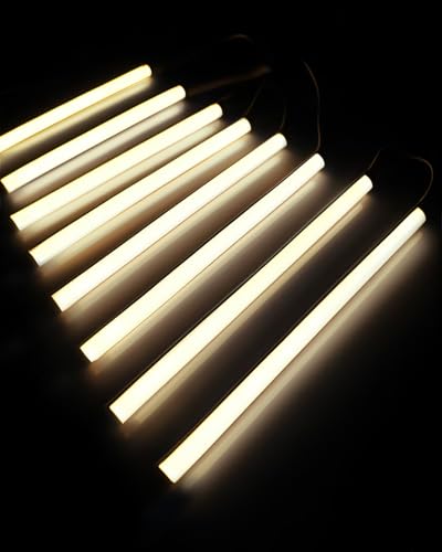 Cefrank Under Cabinet LED Lighting Kit, 8-Pack 12 Inch V-Shape Light Bars | 1600LM, 3000K Warm White, Plug in or Hardwired, Linkable LED Strip, For Kitchen Cabinet, Closet, Shelf - color: Warm White