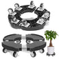TreeGun Plant Caddy with Wheels Heavy Duty with 8 Lockable Casters, Rolling Plant Stand Adjustable for 8 inch-22 inch Outdoor Indoor Large Plant, Plant Dolly with Wheels Heavy Duty 500lbs Capacity - size: 1 PACK