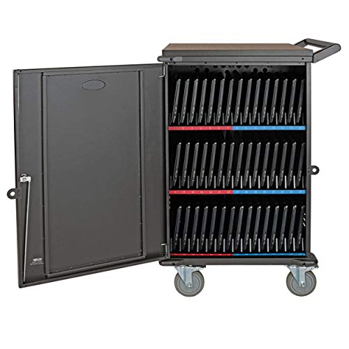 Tripp Lite 45-Port AC Mobile Charging Cart Storage Station for Chromebooks, iPads, Laptops, Tablets, Black (CSC45AC) - size: 45 AC Port, style: Cart