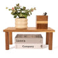 Kitchen Cabinet Counter Shelf Acacia Wood Desktop Organizer Shelf | Wooden Kitchen Cabinet Countertop Organizer Tabletop Shelf Display Stand Coffee Station Organizer Desk Shelf for Top of Desk