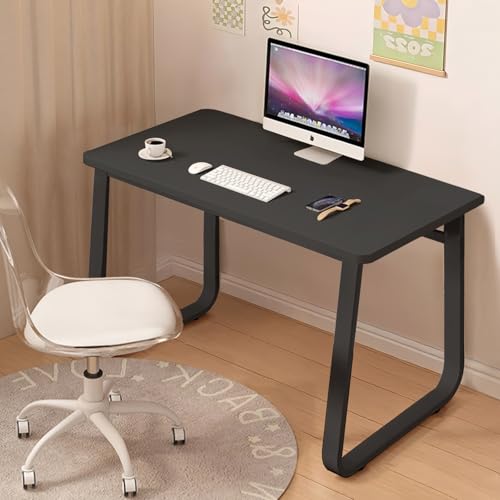 Computer Desk Modern Simple Style Desk for Home Office, 31.5 inch Black Small Writing Table Study Corner Work Desk for Bedroom - color: Black, size: 31.5"*19.7"