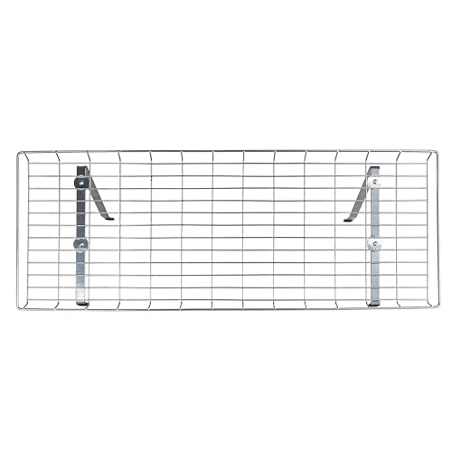 Household Essentials Rear Display Over-The-Washer Storage Shelf to Organize and Store Laundry Room Supplies, Silver - color: Silver