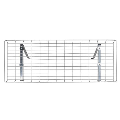 Household Essentials Rear Display Over-The-Washer Storage Shelf to Organize and Store Laundry Room Supplies, Silver - color: Silver