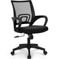 NEO CHAIR Office Computer Chair Ergonomic Mid-Back Desk Chair, Mesh Black | Breathable Mesh Back with Lumbar Support, Height Adjustment, Smooth Rolling Casters for Home Office, Study or Gaming Setup - color: Mesh Black