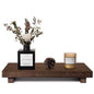 zoocatia Small Wood Tray Pedestal Stand Farmhouse Bathroom Decor Decorative Wooden Riser Kitchen Soap Dish Holder for Vanity, Counter, Sink, Large 11.8" x 7" - Walnut | Waterproof, Lightweight, Easy Clean, Small Wooden Riser Pedestal Stand Accessories for