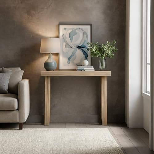 Plank+Beam Classic Console Table, 36 Inch, Blonde | Non-Toxic Finishes, Versatile Design, Elegant Details, Easy Assembly, Quick Setup, Solid Wood - color: Blonde, size: 36" Console Table