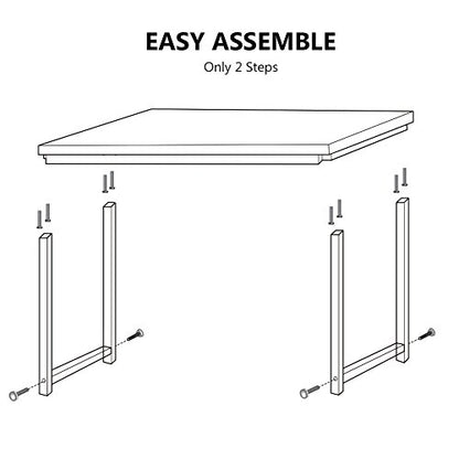 Tribesigns Computer Desk, 63 inch Large Office Desk Computer Table Study Writing Desk for Home Office, White - color: White, size: 63*23.6 inch