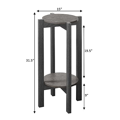 Convenience Concepts Newport Deluxe Plant Stand, Black - color: Black