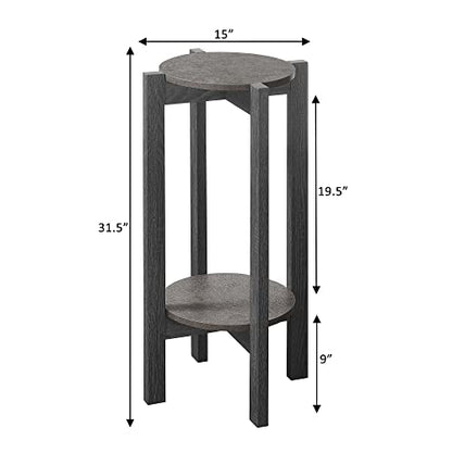 Convenience Concepts Newport Deluxe Plant Stand, Black - color: Black