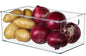 Hudgan 2 Pack Straight Sides Stackable Pantry Organizer Bins for Home Edit - 13.5''L x 7.5''W x 5.5''H - size: 2 XL