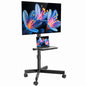 Mobile TV Stand with Tilt & Rolling Wheels, Fits 23–65 Inch LED LCD TVs, Portable TV Cart with Adjustable Media Shelf, Holds 99 lbs (Max VESA 400x400mm) for Living Room, Bedroom, Office - size: Style 4 15"D x 17"W x 57.7"H
