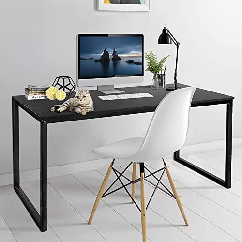 55 inches Writing Computer Desk Office Table Modern Simple Work Study Desk Laptop Table Modern Simple Style Desk (55 inches) - size: 55 inches