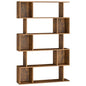 VASAGLE CUSTOS Collection - Bookshelf, 5-Tier Bookcase, Tall Display Shelf, Freestanding Storage Shelf, Room Divider, for Home Office, Living Room, Bedroom, Study, Rustic Brown ULBC416K01 - color: Rustic Brown, style: 5-Tier (35.4"W)