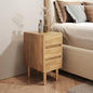 Nightstand with 3 Drawers Narrow Night Stand Solid Wood Bedside Table Mid Century Modern Nightstand Wooden End Table for Bedroom, Study, Office - color: Natural-3d, size: 15.75''×11.8''×23.62''