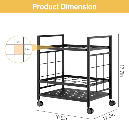 Blueprint Holder with Wheels, 20 Slots Blueprint Storage Rack, Blueprint Cart for Storing Map Poster Architectural Plan, Blue Print Storage Organizer for Home, Office, School