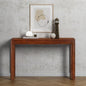 NTC Flow 47-Inch Console Table, Modern Solid Wood Entryway Table with Hidden Drawer, Waterproof & Heat Resistant, Narrow Table for Hallway, Living Room & Foyer, Dark Walnut - color: Dark Walnut, size: 47 Inch, style: Console
