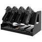 UNITEDPOWER Metal Pistol Rack, Handgun Holder for Gun Cabinet Storage, Revolvers Safe Organizer, 4 Gun Stand Fit Most Pistols, Black