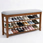 SolidWood Entryway Shoe Storage Bench, Flip-Top Soft-Close Lid, Adjustable Shelves, Cushioned Entryway Shoe Rack Organizer,Hallway, Closet, Foyer 39.4'' - size: 39.4"