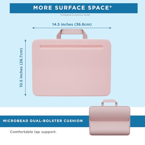 LAPGEAR Compact Lap Desk – Rose Quartz, Fits 14" Laptops - color: Rose Quartz, size: 14″ Laptop (Compact)