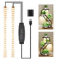 8.6'' Mini LED Grow Light Strips, Full Spectrum 3000K, 52 LED Plant Light with 3/9/12H Timer, 10 Dimmable Levels for Seedling, Succulent and Plant Shelf, 2 Head - color: Warm, size: 8.6Inch 2 Head 1 Pack