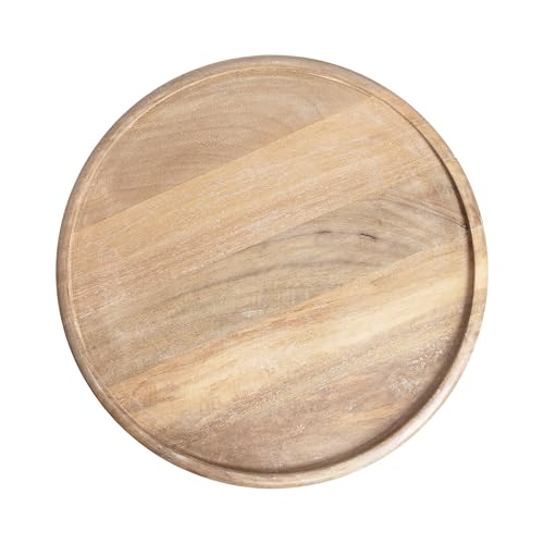 Kate and Laurel Willoughby Modern Wooden Spiraled Round Side Table, 15 x 15 x 24, Light Natural, Accent Pedestal End Table with Turned Base for Use as Indoor Plant Stand or Bedroom Nightstand Option - color: Natural