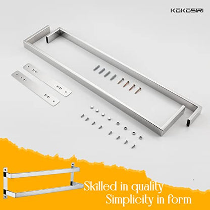 KOKOSIRI Towel Bars Bath Towel Holders 24 Inches Chrome Bathroom 2-Tiers Ladder Towel Rails Wall Mounted Towels Shelves Rack Polished Stainless Steel, B5008CH-L24 - color: Polished Chrome, size: 24-Inch