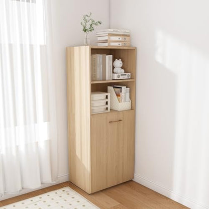 Folding Out Desk with Storage Shelves, Expandable Hidden Computer Desk, Foldable Space-Saving Pull Out Murphy Table, Writing Table with Wheels for Home Office Bedroom Small Spaces (Natural Wood.) - color: Natural Wood.