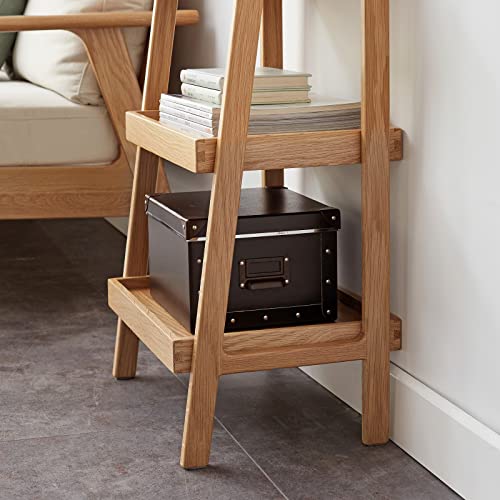 GDFStudio 3-Tier Wood Shoe Rack & Storage Bench,Versatile Organizer with Oak Frame & Timeless Design, Easy Assembly for Entryway,Living Room,Bedroom, Bathroom,Kitchen,Hallway,Natural - color: Natural