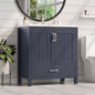 ONBRILL 30'' Bathroom Vanity with Single Sink Combo, Freestanding Bathroom Vanities with Resin Sink & Door Shelf, Farmhouse Storage Cabinet with 2 Soft Closing Door & Drawer (Blue) - color: Blue