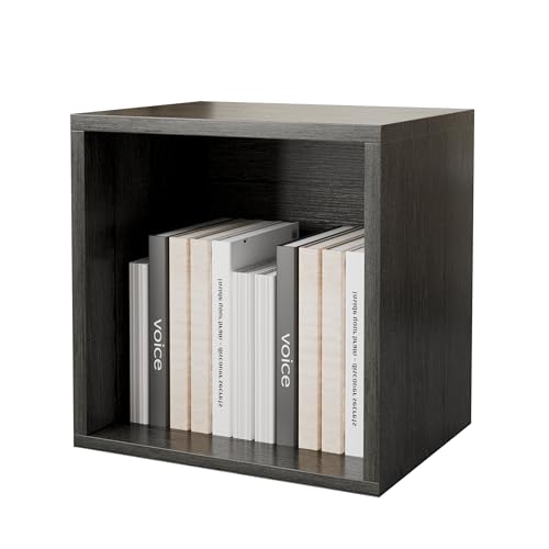 FUSUNBAO Magic DIY Cube Storage Organizer Stackable Cubes for Home Books Clothes Toy-Modular Cubby Storage System-Office Cubical-Bookcase Closet(French Oak,General Cube) - color: French Oak