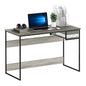 FURINNO Moretti Lifestyle Study Desk, 45 Inches, French Oak Grey - color: French Oak Grey, size: 45 inches
