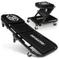 M-AUTO 40-Inch Folding Creeper Rolling Seat, All-in-One Adjustable Roller Garage Chair, Lay Down or Sit, 330LBS Capacity Under Car Roller Creeper with 6 Swivel Casters, Black - color: Black, size: 40"