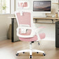 NEO CHAIR Ergonomic Office Desk Chair High Back Computer Gaming Mesh Chair with Comfy Task Adjustable Arms Lumbar Support Headrest Swivel for Home Office (Pink) - color: Pink
