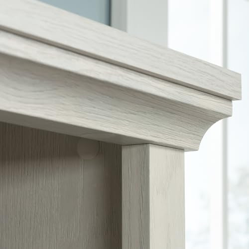 Sauder 5 Tier Book Shelf Wooden Bookcase Multipurpose Bookshelf for Home Office, Living Room, in Glacier Oak - color: Glacier Oak