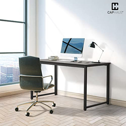 CAPHAUS 40 Inch Small Computer Desk for Home Office, Gaming & Small Spaces - Compact Black Writing Desk, Easy Assembly, 220 lbs, P2 Board - size: 40 inch