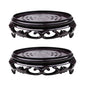2Pcs Plant Stand, 5.3in Round Riser Flower Pot Display Stand Base Plant Rack Holder Planter Tray Lotus Pedestal Vase Base for Desktop Counter Room - size: 5.3in