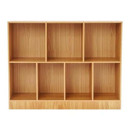 2 Tier Cube Shelf Storage Organizer Shelf,Open Wooden Bookcase with Base, Display Rack Freestanding Horizontal Bookshelves for Bedroom, Living Room, Home Office (39.3 * 9.44 * 31.5 in)