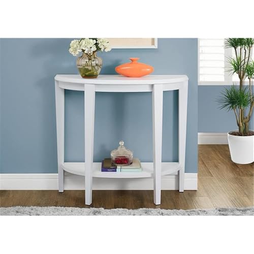 Monarch Specialties Console Table - Narrow Entry Table, 36” L (White) - color: White
