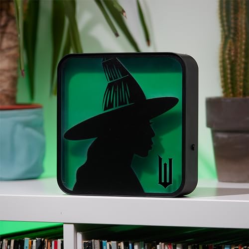 Numskull Official Wicked Acrylic Elphaba the Witch Desk Lamp Wall Light for Bedroom, Office, Home, Study, Work - for Fans of Collectible Movie Merchandise - color: Wicked Elphaba