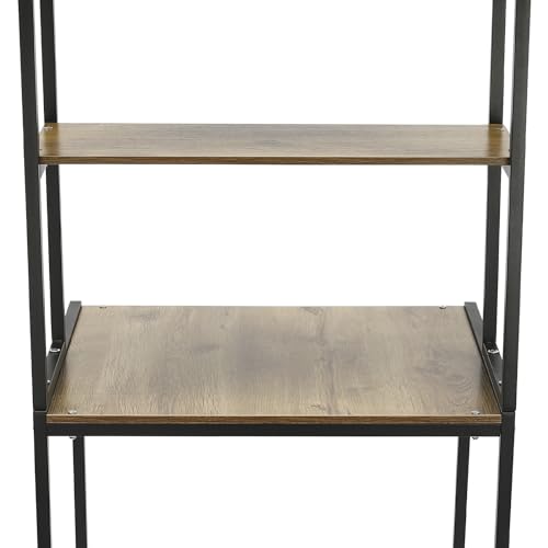 Over Washer and Dryer Shelves,Dryer Storage Shelf,3 Tiers Laundry Room Storage and Organizer Standing Shelf,Height Adjustable Laundry Room Shelves, Load-Bearing Capacity 22lbs (Black+ Oak) - color: Black+ Oak