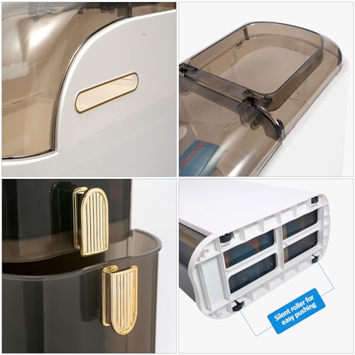 Bathroom Floor Cabinet/Narrow Bathroom Storage Cabinet | Mobile and No Installation Required, Perfect for Small Space Laundry Rooms, Toilet Areas and Living Room Gaps - size: 4-Tiers