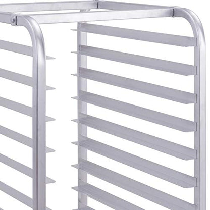 Giantex 10 Tier Aluminum Bakery Rack, Commercial Kitchen Bun Pan Sheet Pan Rack, Mobile Bakers Trolley with Storage Cooling Racks and Lockable Casters