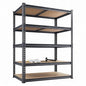 Shelving Unit, 2850LBS Heavy Duty Metal Shelves for Storage, 5-Tier Adjustable Boltless Storage Rack for Kitchen Garage Warehouse Pantry, 36" Wx16 Dx72 H, Black