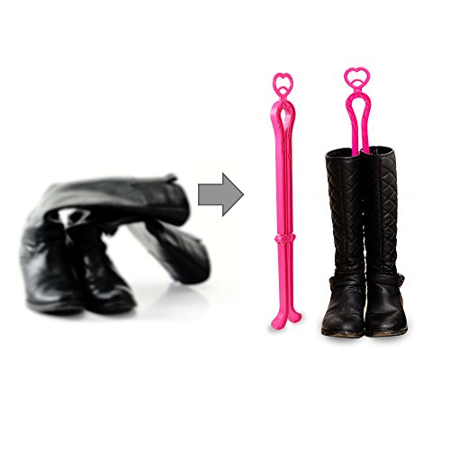 ONEDONE Folding Boot Stands Adjustable Boot Clips for Tall Knee High Shoes - color: Multi-5