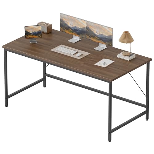 Mericonia 48 inch Computer Desk, Gaming Desk for Small Spaces, Modern Simple Style Table for Home Office, Study Student Writing Table - color: Walnut, size: 48"x19.7"