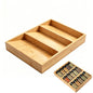 Spice Drawer Organizer for Cabinet, 3 Tier Bamboo Spice Rack Tray for Drawer, Kitchen Seasoning Organizer for Countertop Cupboard Pantry
