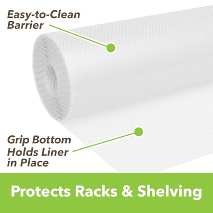 EasyLiner Select Grip Shelf Liner - Easy to Install & Cut to Fit - Non Slip, Non Adhesive, Drawer Shelf & Cabinet Liner for Kitchen, Bathroom, Pantry Cupboards, 20 in x 6 ft (1 Roll), 6 ft, Black - color: Black, size: 20" x 6'