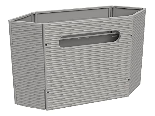 ClosetMaid 5439 Collapsible Mini Storage Bin with Two Handles, 2-Pack, Gray Wicker, 2 Pack - color: Gray Wicker