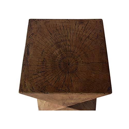 Christopher Knight Home Manuel Light-Weight Concrete Accent Table, Natural, 12.5D x 12.5W x 17.75H in - color: Manue,natural