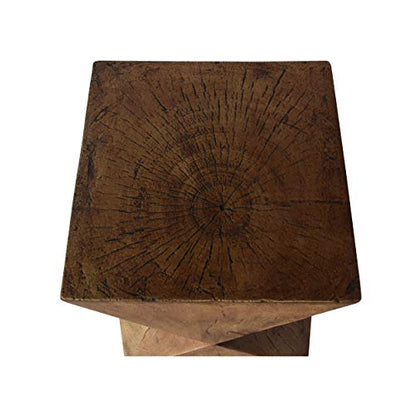 Christopher Knight Home Manuel Light-Weight Concrete Accent Table, Natural, 12.5D x 12.5W x 17.75H in - color: Manue,natural
